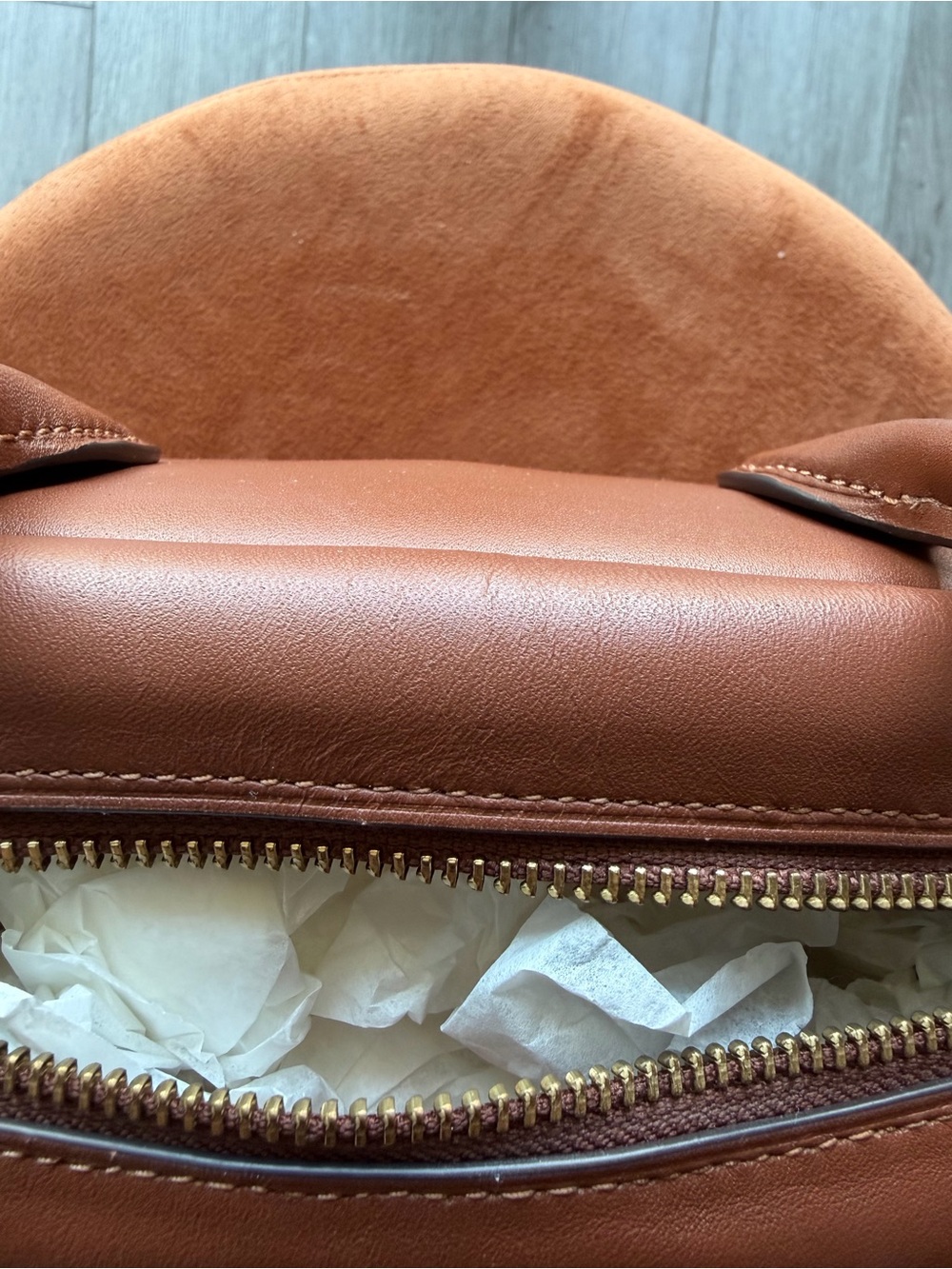 COACH Brown Borough Bowling Bag - Picture 4 of 7
